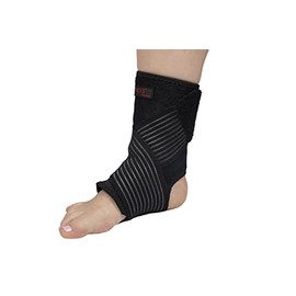 PRO 11 WELLBEING Double Pull Ankle Brace support for Achilles tendonitis, Plantar Fasciitis, Tendon Bandage and Compression wrap sleeve