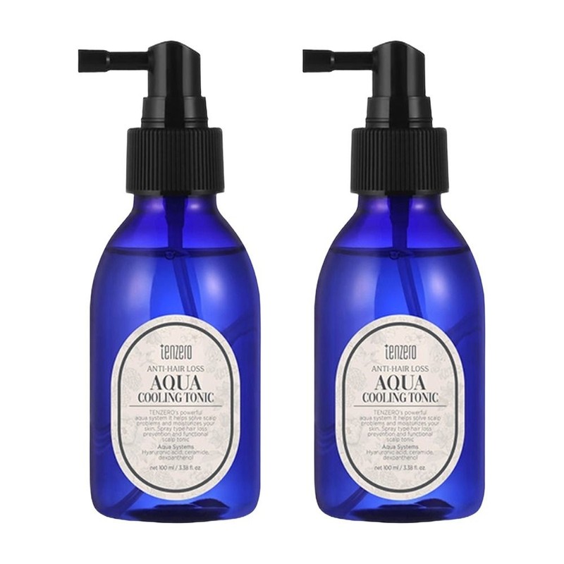 Ten Zero Scented Hair Aqua Cooling Tonic 100ml 2pcs Curling