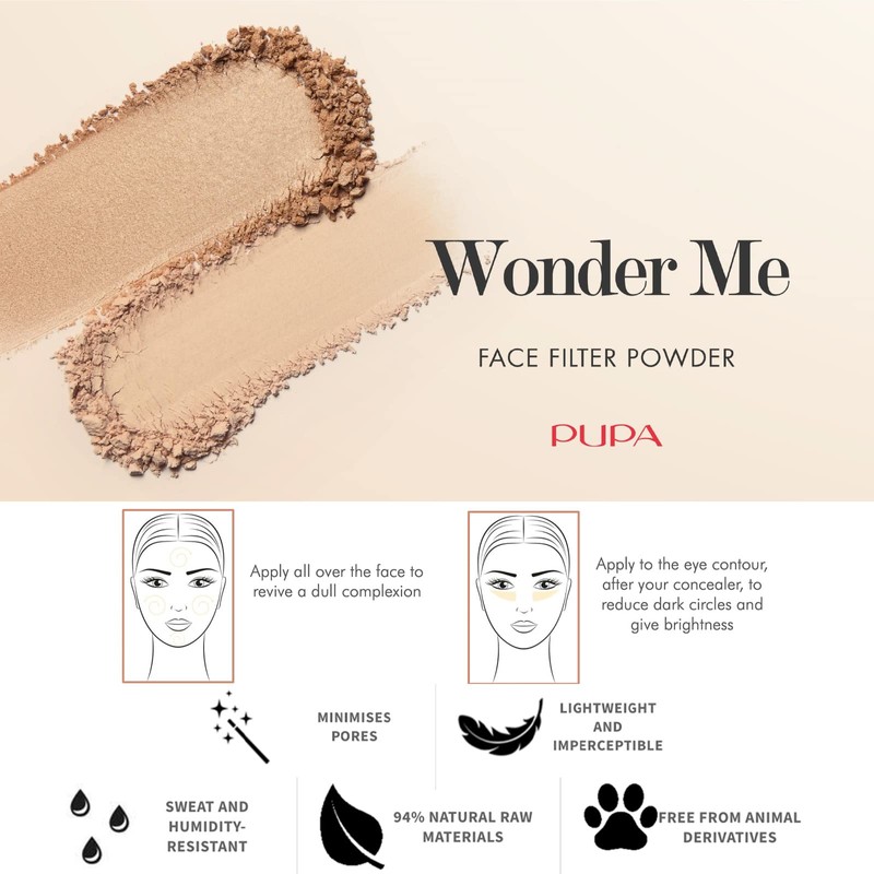 PUPA, Wonder Me Cipria Non Cipria - 20 Nude 7