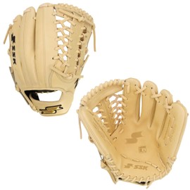 SSK Z7 Specialist Infield Baseball Glove – 11.25” - 11.5” - 11.75” - 12” – 12.25” – Right & Left Hand Throw (Camel - Modified Trapeze, 12" - Right Hand Throw)