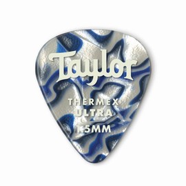 Taylor Premium Darktone 351 Thermex Ultra Picks Blue Swirl 1.50mm 6-Pack