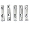 SJZBIN 5PCS Slotted Pins with Double Hole Nuts Cross Hole