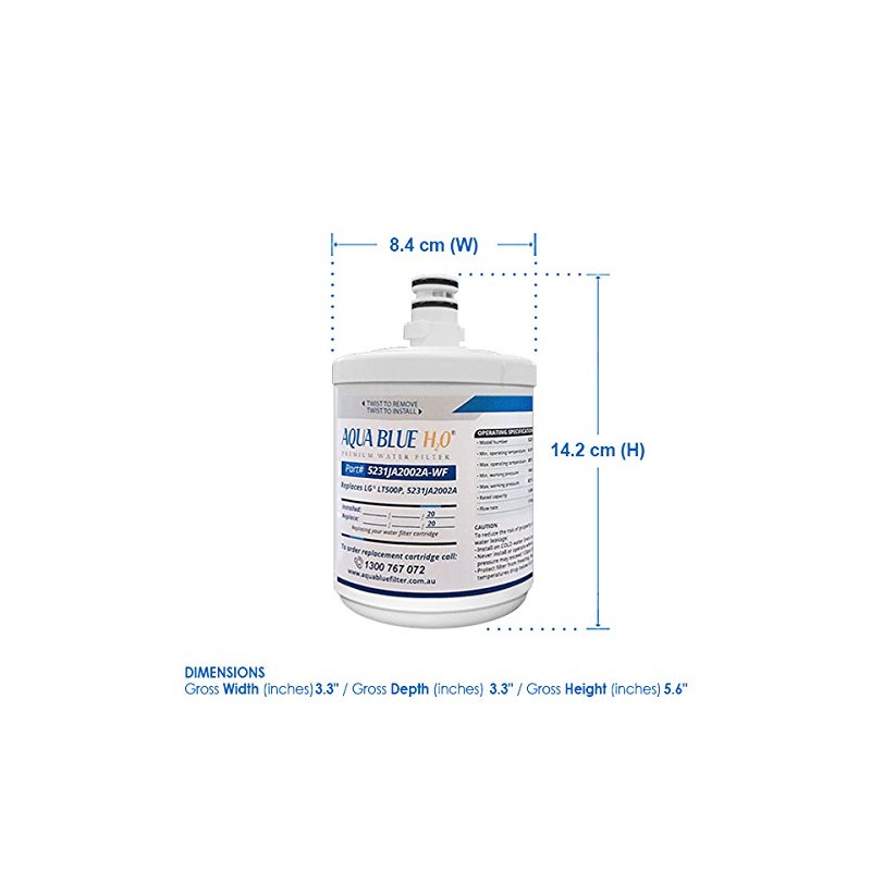 LG Fridge Filter Replacement LT500P / 5231JA2002A (2)