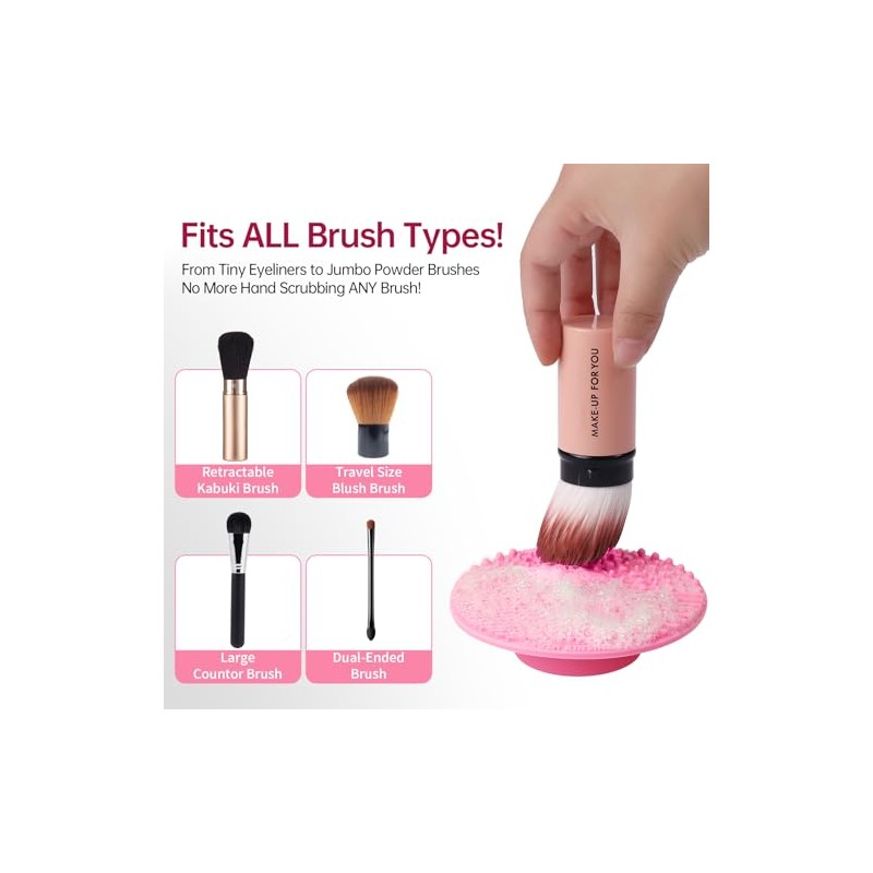 Norate Limpiador de brochas de maquillaje
