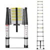 12.5ft Telescoping Ladder Aluminum Extendable Ladder Collapsible Locking Mechanism for