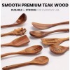 XY Teak PREMIUM Wooden Kitchen Cooking Utensils, Spatula, Spoons Complete