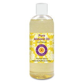 Deve Herbes Pure Almond Oil (Prunus dulcis) Cold Pressed 200ml (6.76 oz)