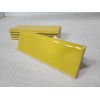 Daltile Sunflower Yellow Ceramic Tile Bullnose Backsplash Curved Edge Subway