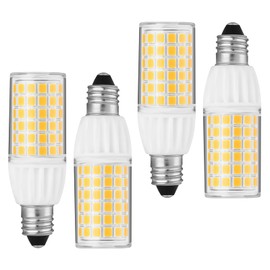 Yucclim 5W JD T4 LED Bulb Dimmable Mini Candelabra - E11 Base 50 Watt Equivalence UL Certification for Kitchen Ceilings, Ceiling Fans (4Pack, Daylight White)