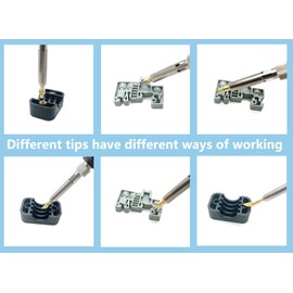 ERHT 3D Printing Smoothing Tool Kit Modify Finishing Soldering Welding Iron Kit Heat Set Insert Brass Nut