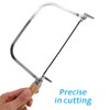 SEWACC Coping Saw Coping Frame and 4 Replacement Blades Hand