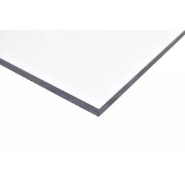 BuyPlastic Clear Polycarbonate Plastic Sheet  1/8" x 24" x 48" , Lexan panel