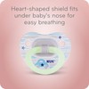 NUK Orthodontic Pacifiers, Boy, 0-6 Months, Blue (Pack of 2)