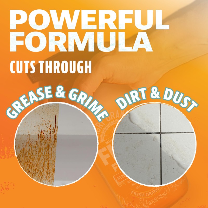 ANGRY ORANGE All-Purpose Cleaner Spray, Multipurpose for Kitchen and Bathroom,