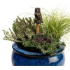 Cane Companions Decorative Barn Owl Stake Topper - Handmade Flower
