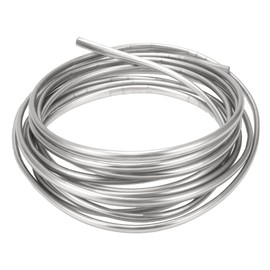 Partuto 1 Pc 16.40Ft 5m Universal Car Door Edge Protective Strip - Car Chrome Door Edge Guard Strip Anti-scratch Collision - PVC Chrome Silver Tone