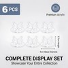 PATIKIL 8pcs Acrylic Small Ball Stand Holder | Clear Sports