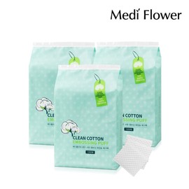 Clean Cotton Emposing Cosmetic Cosmetics Large Mega Pack 1000 Sheets X3 / 클린 코튼 엠보싱 화장솜 대용량 메가팩 1000매x3