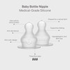 BIBS Bottle Nipple 2-Pack. Anti-Colic. Extra Nipples for BIBS Baby