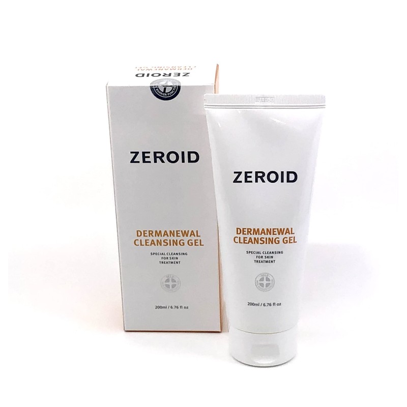 ZEROID Damanual Cleansing Gel, 6.8 fl oz (200 ml), Dermanewal