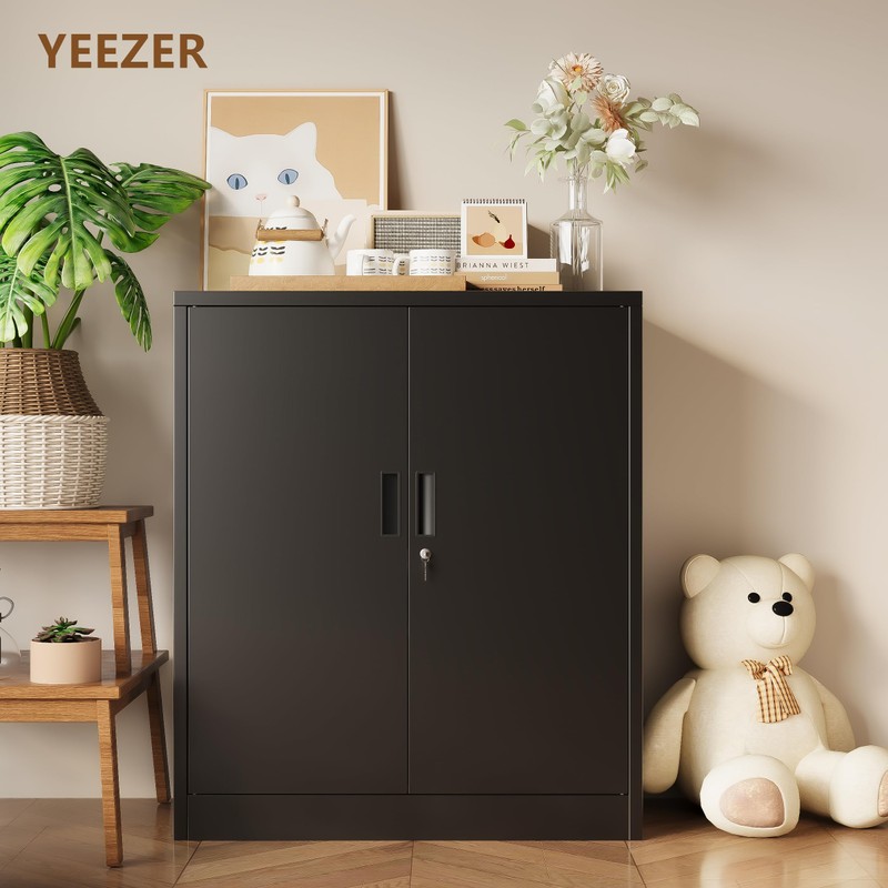 YEEZER Metal Storage Cabinet, 36" H x 32" W x