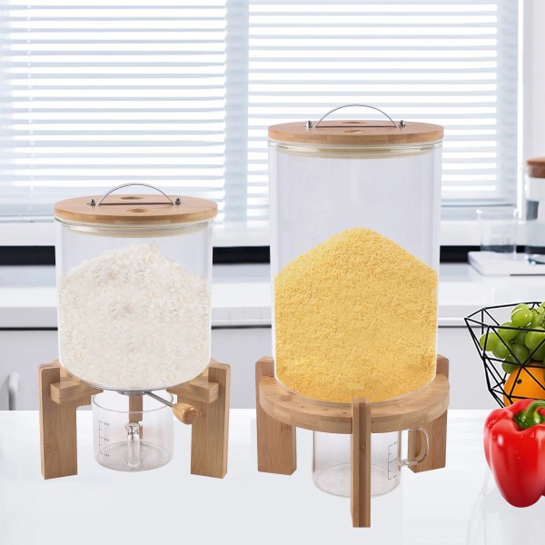 Unbranded 5L Rice Dispenser Grain Container Cereal Storage Dry Food