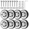 Pack of 8 Suitcase Wheels Replacement Wheels, 50 x 12