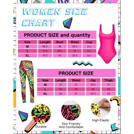 80s Costume Outfits Accessories Set for Girls, 80s Fancy Dress For Women, 1980s Fancy Dress Party Kits with Headband Earring Leg Warmers Headband for 1980 Retro Parties Hen Do Parties Ladies(L)