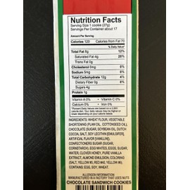 San Paolo Cookies - Chocolate Sandwich Cookies - 16oz - 2 Packs