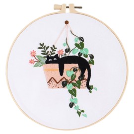 Traziewell Beginners Embroidery Kit Stamping Cross Stitch Kit for Adult Beginners Full Line DIY Embroidery Kits for Home Decor, 1022