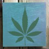 Stencil1 Pot Leaf Stencil - Reusable Mylar Template Pot Leaf