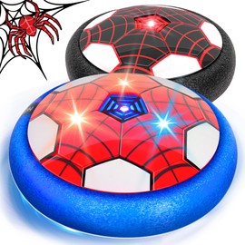Philivivi Spider Air Power Football LED Floating Football Toy Set Indoor Birthday Boys & Girls 3-12 Years (RB)