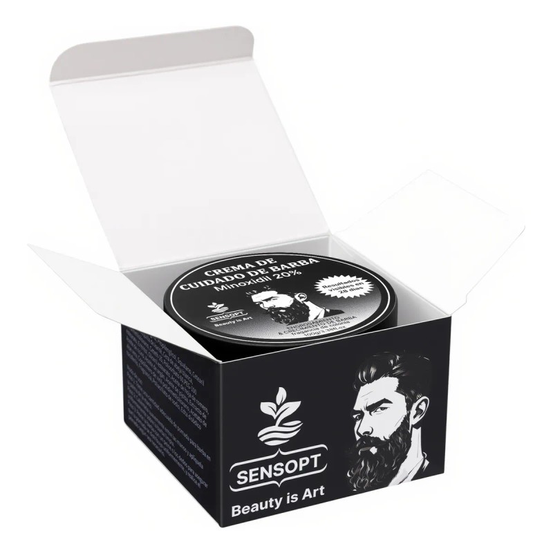 Sensopt Bálsamo Ultra Potente Para Crecimiento De Barba Fina Fina