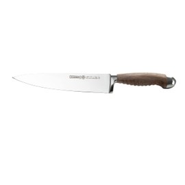 Mundial Nobilis 8” Chef Knife – Tempered Stainless Steel Blade, Textured Wood Handle, Forged for Durability, Sharp Precision Slicing, Ideal for Meat Cutting