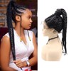 Long Black Braided Wigs for Black Women Soft 7 Box