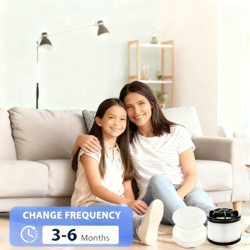 I clean Replacement Filter for Levoit LVAC-200, 2 Hepa Filter&4