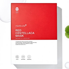 Medicube Mask Pack Sheet Moisture Soothing Red Centellaca 10p BNS / 메디큐브 마스크팩 시트 수분 진정 레드 센텔라카 10p BNS