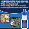 Stone Glue 30 g, Marble Glue Instant, with Anti-Clog Cap,