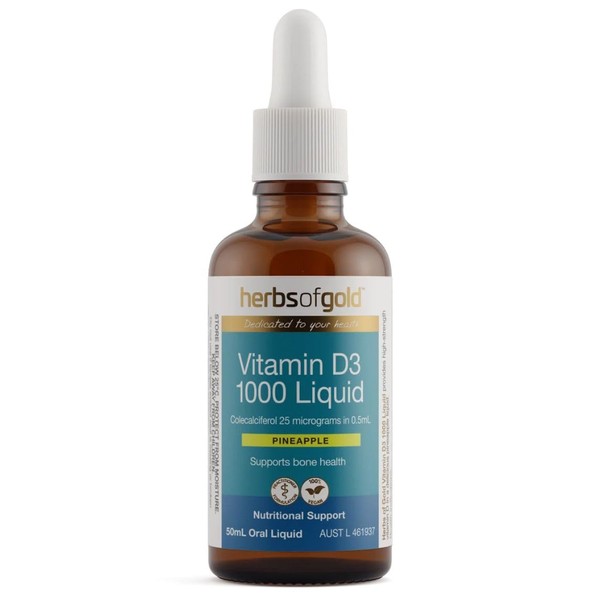 Herbs of Gold Vitamin D3 1000 Liquid 50ml