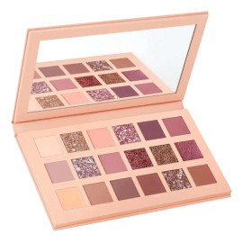 Paleta De Sombras 18 Tonos Neutros Nude Mate Y Glitter