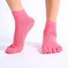 Professional Non-Slip Split-Toe Pure Cotton Yoga Socks (Factory Direct Supply) Size/Color Toe Pink 20ea