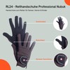 HKM by Reiterladen24 Professional Riding Gloves, Nubuck Imitation Leather, m
