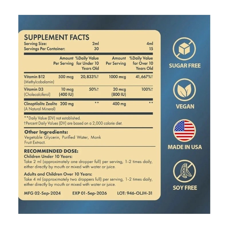 Itharoventis Zeolite Detox for Kids and Adults Premium Zeolite Clinoptilolite