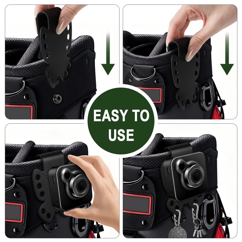 Veyntra Metal Landing Pad Clip for Golf Bags, 10‑Hole Golf