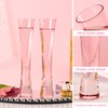 Pink Crystal Champagne Flutes Set of 2 – 5oz Handcrafted