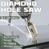 CSOOM 1-1/8"（28mm） Diamond Hole Saw with Center Drill Bit, One-Touch