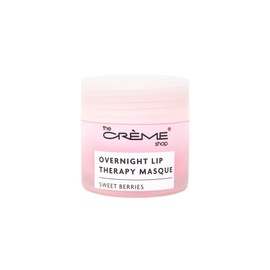 The Crème Shop Overnight Lip Therapy Masque - Korean Lip Sleeping Mask with Moisturizing Shea Butter for Dry Lips (Sweet Berries)