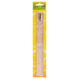 IDENA 602017 wooden ruler 30 cm