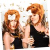 [Lurrose] Carnival Hat Plush Lion Tiger Headwear Cap Performance Hat