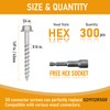 (300 Pack) #9 x 1-1/2" Heavy Duty Joist Hanger Screws,